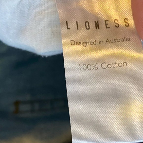 Lioness "Alabama" High Rise Jeans Tie Dye Bleach Wash Split Hem Straight Leg S - Picture 11 of 11